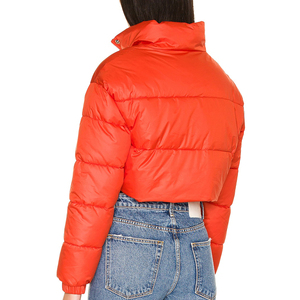 High Quality Outdoor <b>Jacket</b> Winter Wear Warm Casual Women <b>Cropped</b> <b>Puffer</b> <b>Jacket</b> Lightweight Windproof New Latest Fashion - Product Image 5