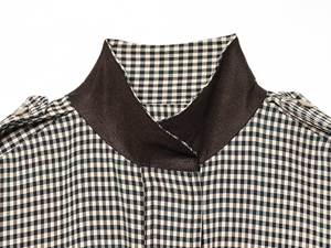 Abrigo de piloto a cuadros de la nueva serie de moda primavera 2026 para mujer, estilo vintage, manga larga, prenda exterior femenina, sobrecamisa elegante - Product Image 2