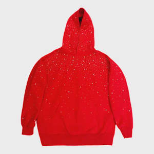 Conjunto de Sudadera con Capucha y Pantalones de Felpa Personalizados 100% Algodón 430 gramos, Bordados, Desgastados, con Cremallera de Pedrería y Efecto Lavado Ácido y Decolorado por el Sol - Product Image 6