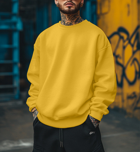 Sudadera de Invierno Extra Grande para Hombre, al Por Mayor, OEM, a la Moda, Mangas Regulares, Cuello Redondo, Mejores Precios, 100% Algodón, 450 GSM - Product Image 2