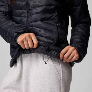 Custom Women's <b>Cropped</b> Hooded <b>Puffer</b> <b>Jacket</b> Lightweight Quilted Winter Coat Embroidered Athletic Outerwear - Product Image 6