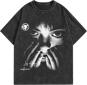 Wholesale Custom Logo Luxury 380GSM Heavyweight Cotton Acid Wash Oversized T-<b>Shirt</b> Vintage Streetwear t <b>shirt</b> - Product Image 1