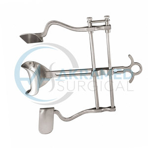 Écarteur abdominal V Mueller Balfour avec jeu de lames latérales Gibson, en acier inoxydable, instrument de chirurgie générale, certifié CE ISO - Product Image 6