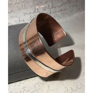 Handmade Modern-Design <b>Copper</b> <b>Bracelet</b> for <b>Men</b> Sleek Wristbands - Product Image 4