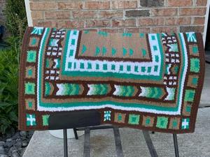 Wholesale Supply Wool Saddle <b>Blanket</b> Durable Handwoven Genuine Leather Western Equestrian Horse Saddle Pad Colors Comfortable - Product Image 3