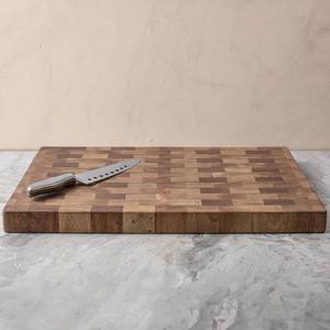 Planche à découper en bois d'acacia de qualité supérieure, planche de boucher avec rainure profonde pour les jus, écologique, passe au lave-vaisselle, pour la préparation des aliments - Product Image 5