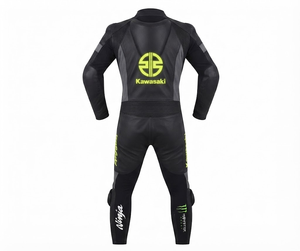 Rawasaki Premium Leather MotoCP Racing 1Pc Suit Jumpsuit/Traje Riding Gear With Hump Level 2 CE Made To Measure - Product Image 2