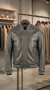 Stylish <b>Men</b> Faux Leather Outerwear Jacket Lightweight Casual Fashion Coat for Daily Wear Wholesale and OEM Production - Product Image 3