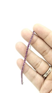 Bracelet tennis fantaisie en diamant noir, argent sterling, cadeau de luxe pour les occasions festives au meilleur prix - Product Image 5