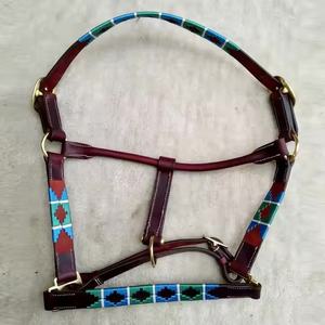 Cabestro de cuero premium para polo, todos los diseños, ajustable, accesorios de equitación, fabricación personalizada, proveedor de cabestros para caballos - Product Image 2