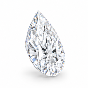 Diamant de laboratoire taille poire 5 carats couleur F clarté VS2 certifié IGI, pierre précieuse synthétique blanche - Product Image 3