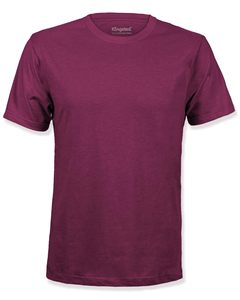 Camiseta Casual de Manga Corta con Cuello Redondo para Hombre, Corte Regular, Color Negro Sólido, Poliéster/Algodón, 200 Gramos, Marca Klingsted - Product Image 2