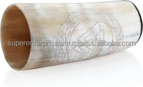 Cuerno más popular hecho a mano ágata de cristal cuerno de vaca Natural cuerno de búfalo de cristal taza vikinga vaso de cuerno de buey para Navidad Año Nuevo - Product Image 5