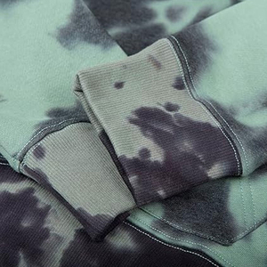 2026 Spring Men's Casual Solid Regular Sleeve Regular Fleece Street Wear tie dyed Hoodies Top Sweatshirts Dropped Shoulder - Product Image 5