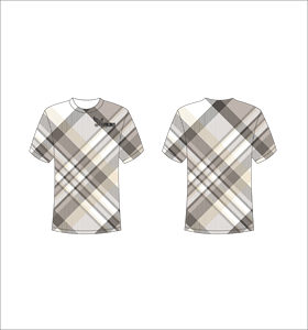 เสื้อยืดแขนสั้นลายสก็อตผู้ชาย คอกลม ทรงปกติ ระบายอากาศได้ดี สวมใส่สบาย พิมพ์ลายแบบซับลิเมชั่น ผ้าโพลีเอสเตอร์ทอ 100% - Product Image 1