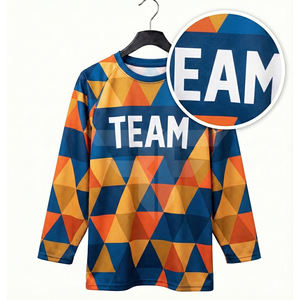 Vêtements de sport pour hockey sur glace, tissu en maille polyester de qualité supérieure, coupe unisexe pour adultes, manches longues, respirant, taille plus, maillot de hockey sur glace - Product Image 3