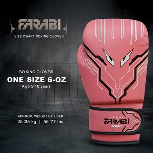 Gants de boxe MMA en cuir PU Farabi, fermeture à boucle réglable, légers, protection UV, respirants, antidérapants, gants rapides - Product Image 6