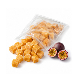 Precio al por Mayor, Venta Caliente, Fábrica con Certificación ISO en Vietnam, Deliciosos Cubos de Fruta de la Pasión Congelados IQF, Empacados en Bolsas de 2 kg - Product Image 1