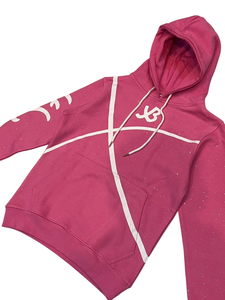 Sudadera con Capucha Unisex Oversize de Forro Polar de Poliéster/Algodón Estilo Y2K de Marca Urbana Americana Personalizada con Diseño de Pedrería Serigrafiado para Otoño - Product Image 6