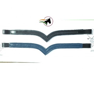 Accessoire d'équitation personnalisé OEM en cuir de haute qualité pour frontale de cheval, avec bouton-pression à canal vide pour changement rapide DIY - Product Image 1
