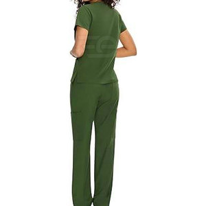 Medical Scrubs Hospital Uniform Breathable Comfortable Nursing <b>Doctor</b> Workwear Scrub Suit Professional Healthcare Outfit <b>Set</b> - Product Image 2