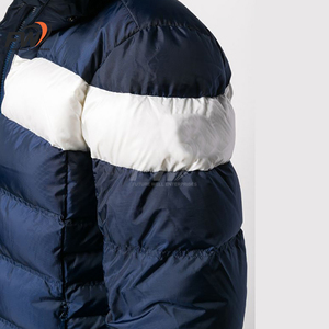 Chaqueta de plumón para hombre, de invierno, ecológica, transpirable, de talla grande, con cremallera, de lujo, al por mayor, OEM, personalizada. - Product Image 5