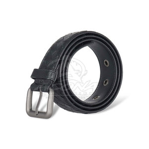 Cinturón de Cuero Hecho a Mano con Hebilla Resistente, Construcción de Cuero Genuino para Jeans, Pantalones, Uniformes de Trabajo y Ropa de Oficina - Product Image 6