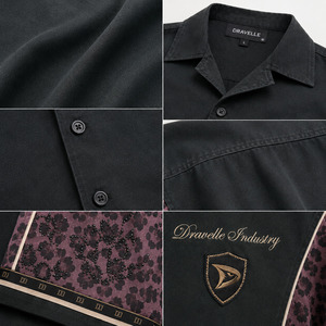 Camisa Y2K con Estampado de Guepardo y Cuello con Botones para Hombre, Oversize, de Corte Cuadrado, Manga Corta, Estilo Urbano Salvaje, con Estampado Animal Personalizado - Product Image 6