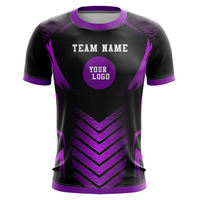 Camiseta de Fútbol Personalizada para Hombre, Ropa Deportiva Personalizada para Equipos de Fútbol, Camiseta de Poliéster con Estampado por Sublimación para Uso en Partidos