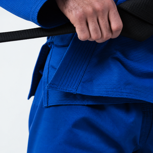 Kimono de Jiu Jitsu Brasileño Azul Hecho en Pakistán, Uniforme BJJ con Logotipo Bordado Personalizado, Ropa de Artes Marciales al por Mayor, Fabricante OEM - Product Image 3