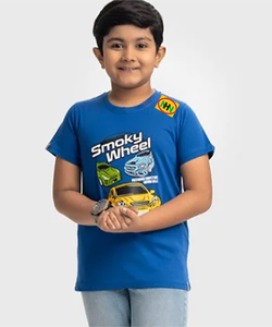 เสื้อยืดเด็กผู้ชาย แขนสั้น ผ้าคอตตอนนุ่ม แห้งเร็ว สไตล์ลำลอง พิมพ์ลายตามสั่ง ขายดีที่สุด สำหรับฤดูร้อน - Product Image 5