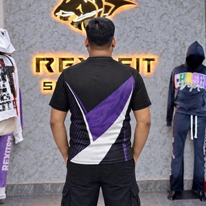 Ensemble uniforme de rugby pour hommes, maillot de sport à manches courtes et short, tissu durable et respirant pour l'entraînement en équipe et les matchs de tournoi - Product Image 2
