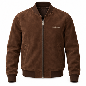 Chaqueta Bomber de Lujo para Hombre con Cierre, Tela de Alta Calidad, Color Morado Sólido, para Invierno y Actividades al Aire Libre, con Cuello Alto, OEM - Product Image 6
