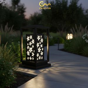 Luces de jardín de 300 lm, Vietnam CM Decor, para exteriores/villa/jardín, 3500K (blanco cálido), montaje semiempotrado, desmontable, acero/inox, blanco cálido - Product Image 6