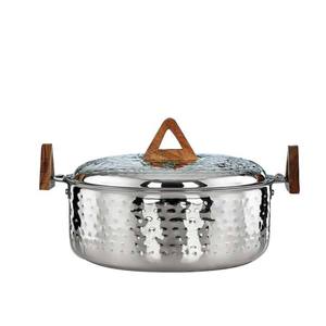 Cazuela con Tapa de Acero Inoxidable, Recipiente para Calentar Alimentos, Vajilla para Hotel y Restaurante, Ollas para Comida a Mejor Precio - Product Image 1