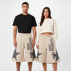 Unisex Heavyweight Sweat <b>Shorts</b> Custom Printed 100% Cotton <b>Fleece</b> <b>Shorts</b> unisex Workout <b>Shorts</b> Manufacturer Print Sweat <b>Short</b> - Product Image 1