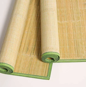 Tapis en lattes de bambou naturel pour lit, tapis de couchage rafraîchissant en bambou avec lattes lisses, facile à nettoyer - Product Image 1