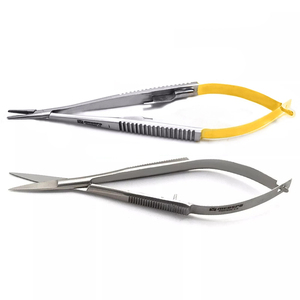 Porte-aiguilles Castroviejo, Ciseaux à ressort microchirurgicaux, Kit d'instruments chirurgicaux dentaires - Product Image 1