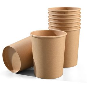 FSC Certified Sustainable Single Wall Kraft Paper Cup 8oz-20oz Disposable Water Tasting Sampling Paper Cup Factory Supply - Product Image 3