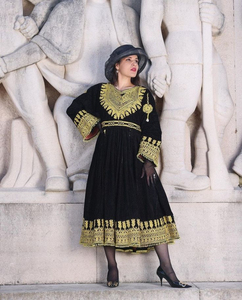 Vestidos de novia afganos Kuchi modernos hechos a mano, talla grande, con apliques de encaje, bordados, tela de algodón de la mejor calidad, vestido afgano Kuchi. - Product Image 4