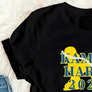 Camiseta Blanca de Algodón Estampada VOTE Fashion para Mujer, Manga Corta, Cuello Redondo, Diseño Gráfico, Informal, con Estampado de Votación, Personalizada, Venta al Por Mayor - Product Image 4