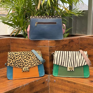 Custom Fashion Handbag Popular Animal Print Recycled Leather Crossbody Bag Luxury Design Rectangle Single Shoulder Bag for Women - Product Image 5