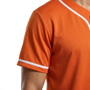 Nueva Camiseta de Béisbol Elegante de Manga Corta con Botones Delanteros, Precio Económico, Ropa Deportiva de Poliéster, Corte Regular para Toda Temporada - Product Image 4
