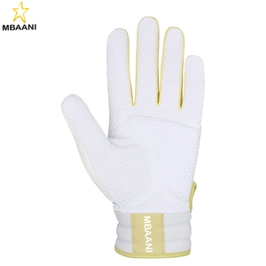 Finch Softball Padded Batting Gloves | Pair | Nonslip Palm | Padded Shock Palm | Flex Mesh Back | Quik Adjust Wrist Tab - Product Image 4