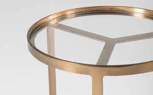 Hot Seller Modern Round Metal Side <b>Table</b> 16x16 In 20 In Height Contemporary Living Room Furniture Durable Home Decor - Product Image 2