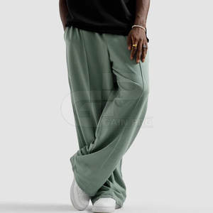 Pantalon ample à jambes larges pour hommes, coupe ajustée, style streetwear moderne, coupe ample, confortable, pour un usage quotidien - Product Image 4