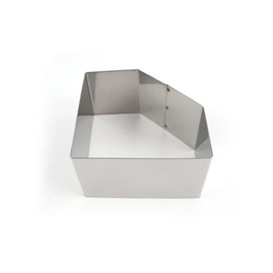 Diamond Shape Mousse Ring Stainless Steel Geometric Cake Mold Oven Safe <b>Mirror</b> Polished Surface 2 Size Options <b>Small</b> Large Korea - Product Image 4