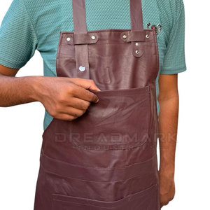 Delantal de Cuero Profesional para Peluqueros Adultos, Delantal de Barbero Ajustable, Resistente y Transpirable - Product Image 2