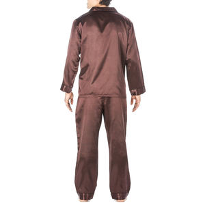 Pijama de Seda Pura de Alta Calidad 2026, Ropa de Dormir para Hombre, Camiseta de Manga Larga y Pantalones de Seda - Product Image 6