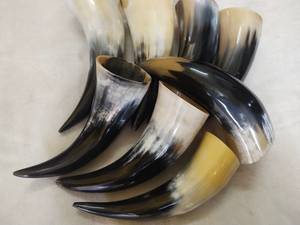 Chope à bière personnalisée en corne de buffle authentique, style Viking, décoration en corne de buffle - Product Image 5